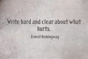 Creativity, a quote, Ernest Hemingway, 