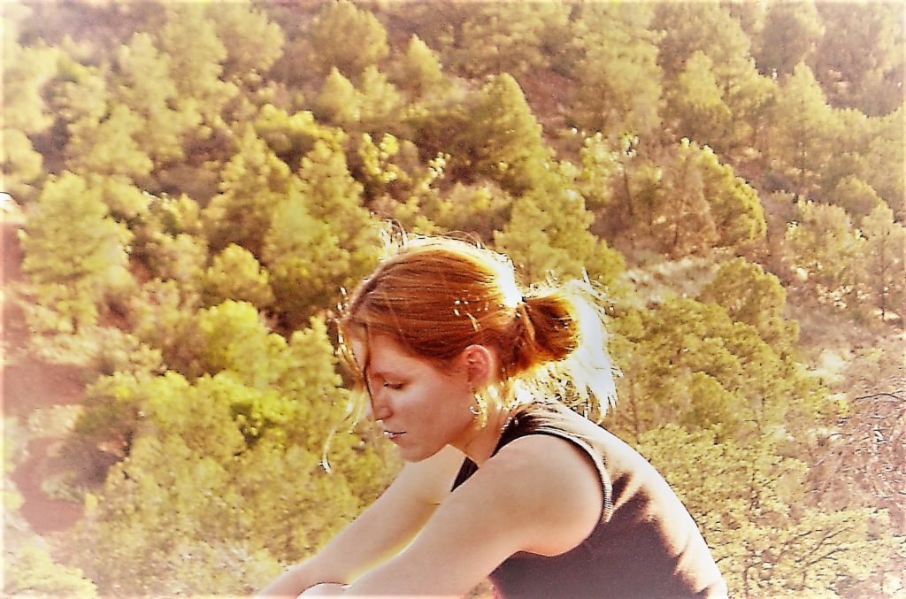 a woman in Sedona, Arizona...