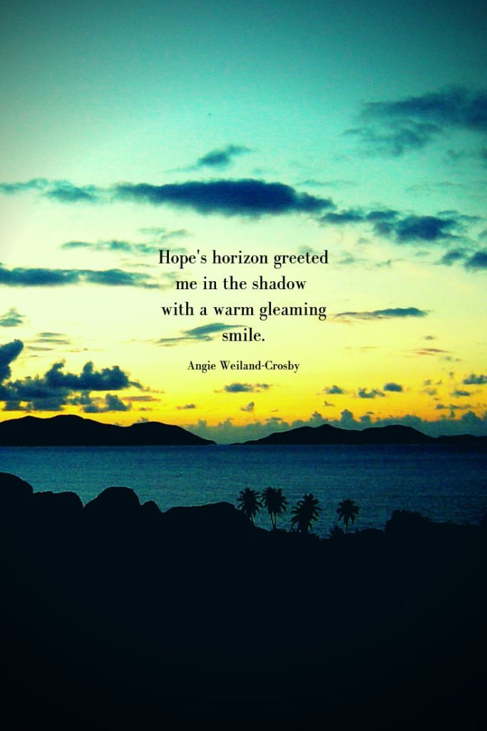 inspirational quote with a beach at sunset in the turks and caicos...