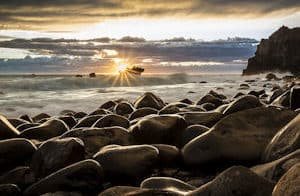 a hopeful sunset on the beach...