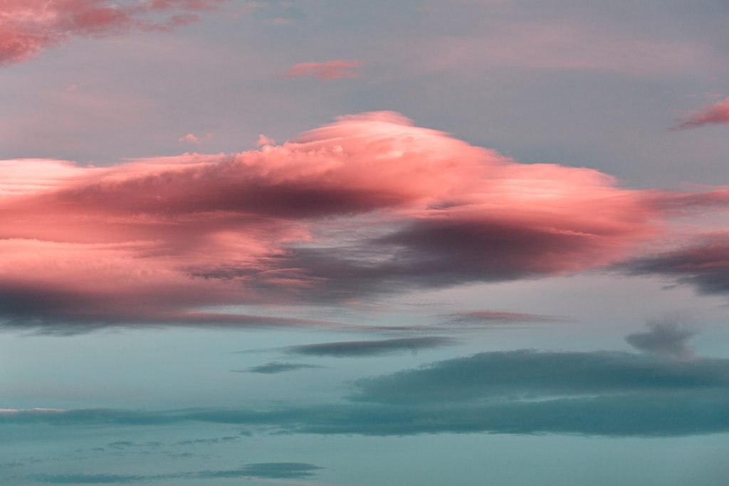 a self-love poem & beautiful pink clouds by Eberhard Grossgasteiger...