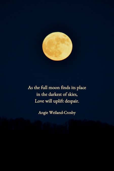 words to inspire love with a full moon...photo by Alexander Rodrigues