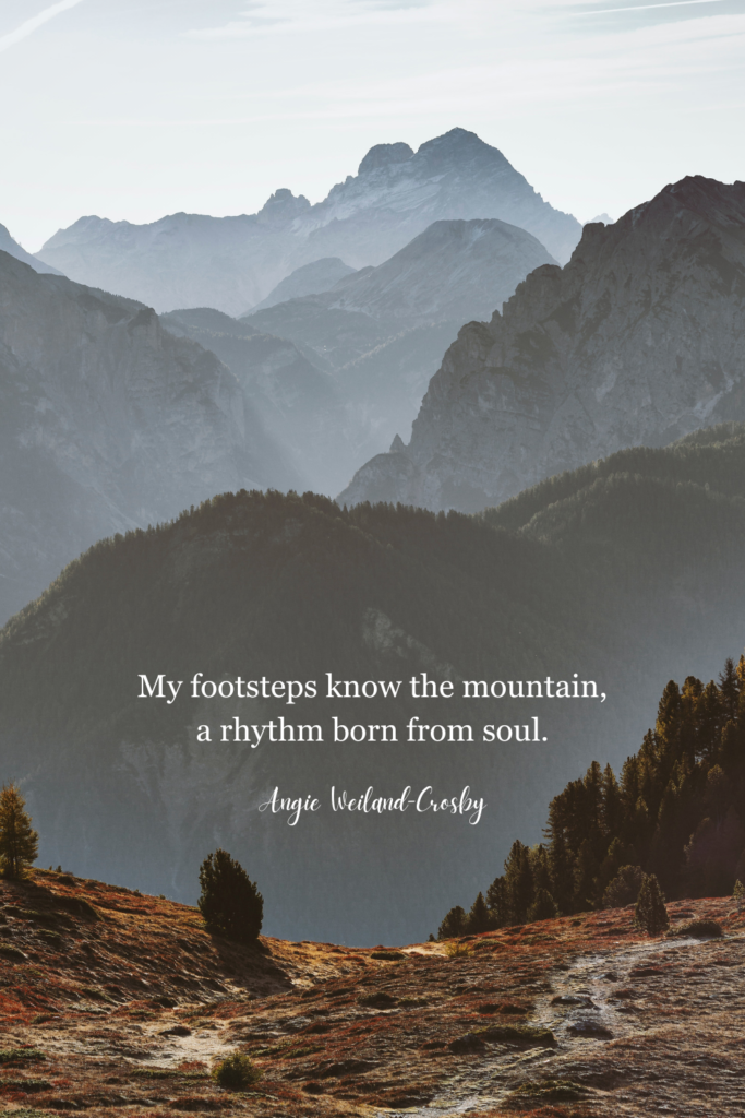 nature quote and a mountain range | Photo by Eberhard Grossgasteiger