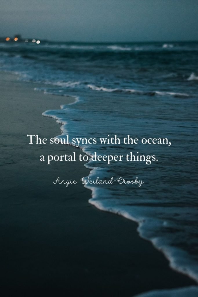 soul quote with ocean photography by Alan Cabello . . . 