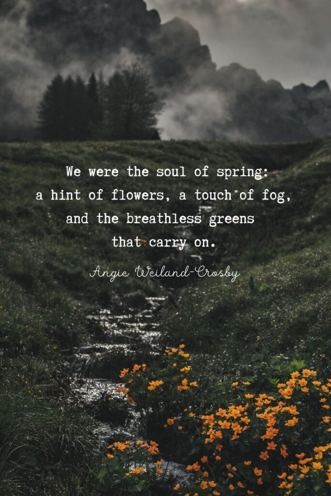 spring love quote and nature photography by Eberhard Grossgasteiger