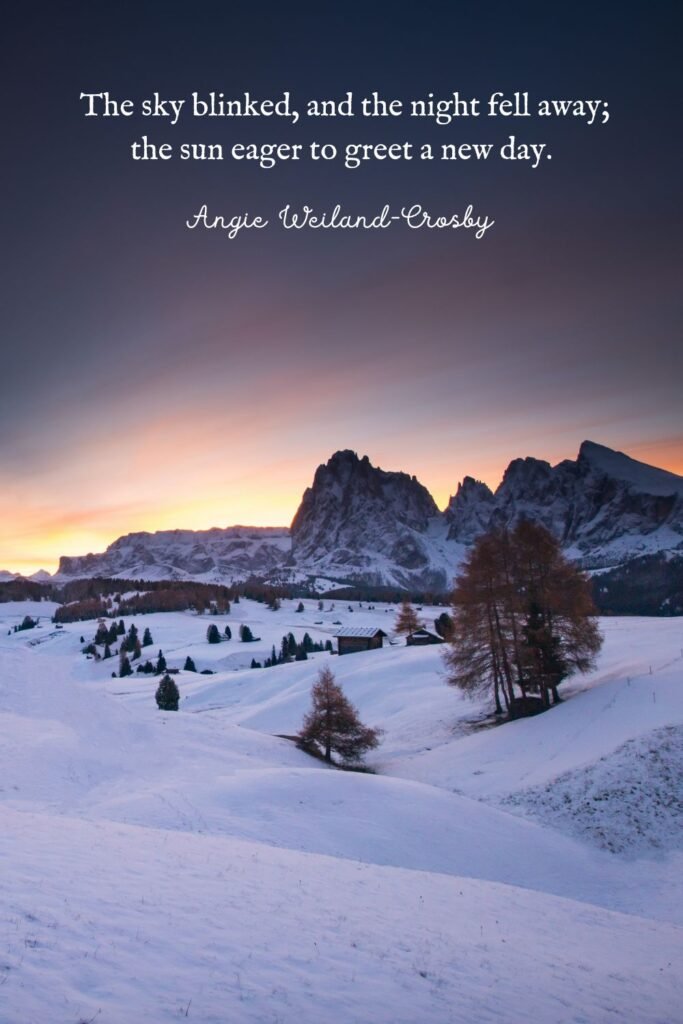 Winter Sunrise by Eberhard Grossgasteiger 