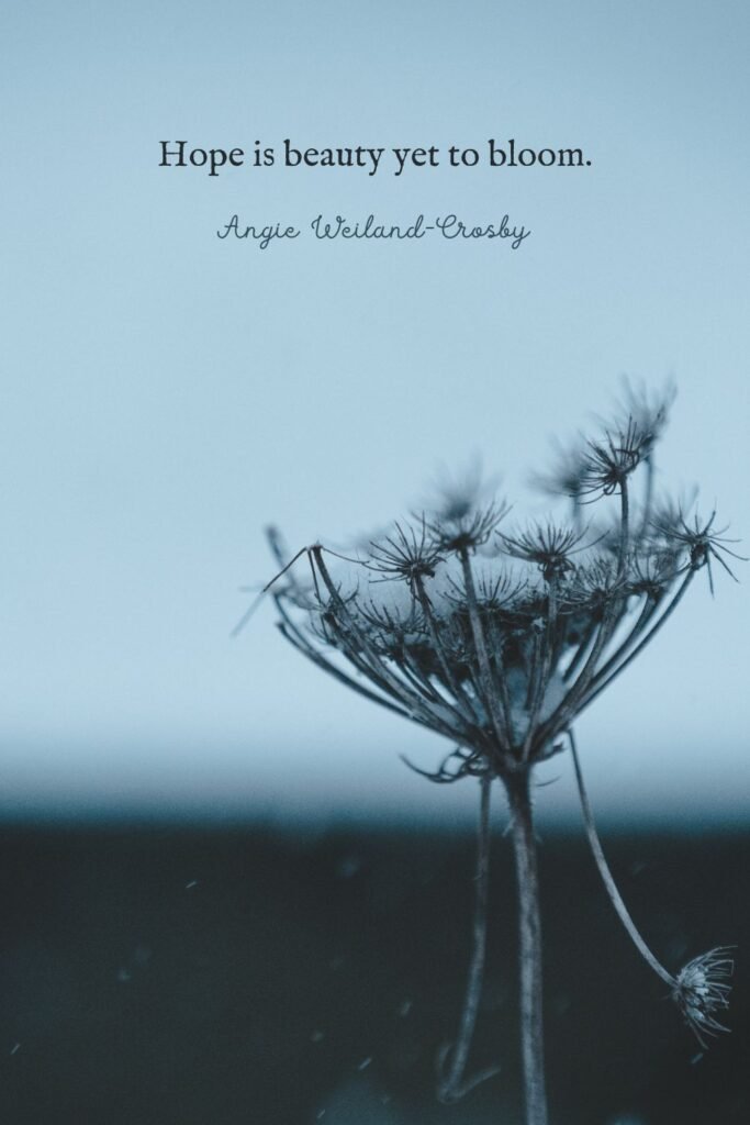 Hope Quote with a Moody Dandelion Photo by Linford Miles
