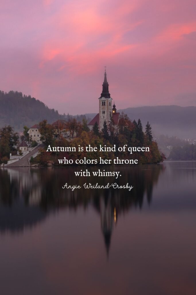 Autumn Time with a Castle in Slovenia by Artem Sapegin