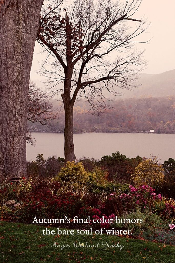 Autumn on the Hudson River, New York by Angie Weiland-Crosby