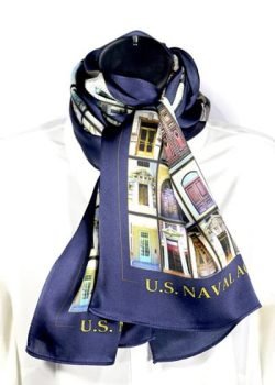 Embrace the angel navy scarf